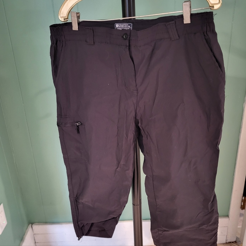 Black Cargo Hiking Pants, Mountain Warehouse, 14